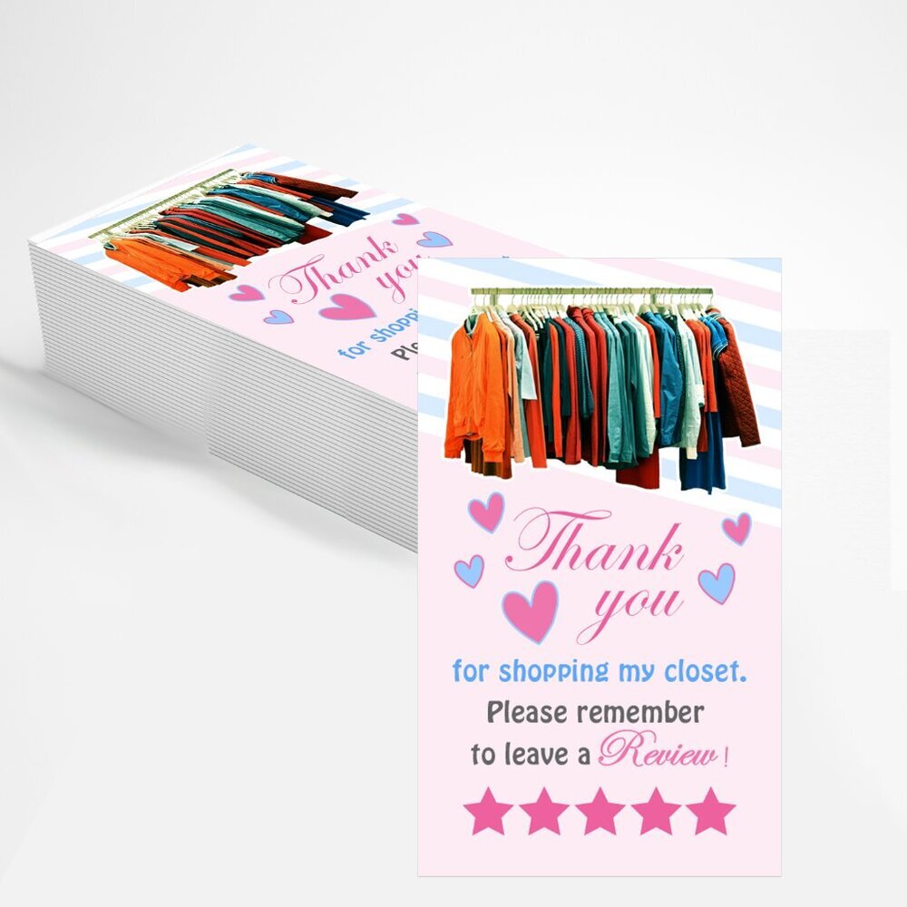 50 Closet Thank You Cards